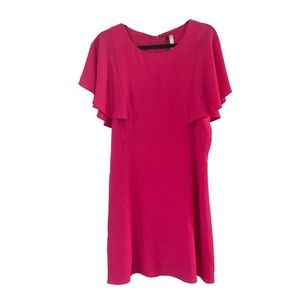 Kensie Pink Flowy Sleeve Dress